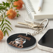 Funny Squirrel Animal Eichhörnchen Vater Schlüsselanhänger (Vorderseite rechts)