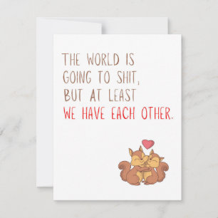 Funny Squirrel Birthday/Valentine's Day Card Feiertagskarte