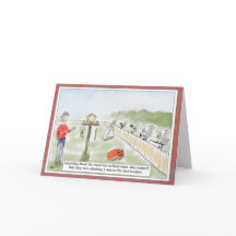 Funny Squirrel Cartoon Geburtstags Grußkarte