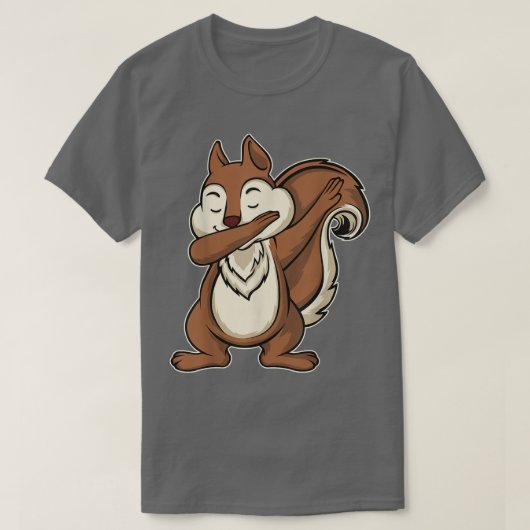 Funny Squirrel Dab Dabbing Squirrel T-Shirt (Design vorne)