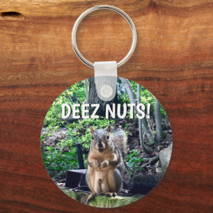 Funny Squirrel Deez Nuts Adult Humor Schlüsselanhänger