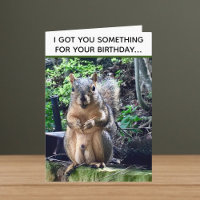 Funny Squirrel Deez Nuts Unangemessen Geburtstag