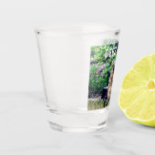 Funny Squirrel Deez Nuts Unangemessenes Spaß Foto Schnapsglas (Links)