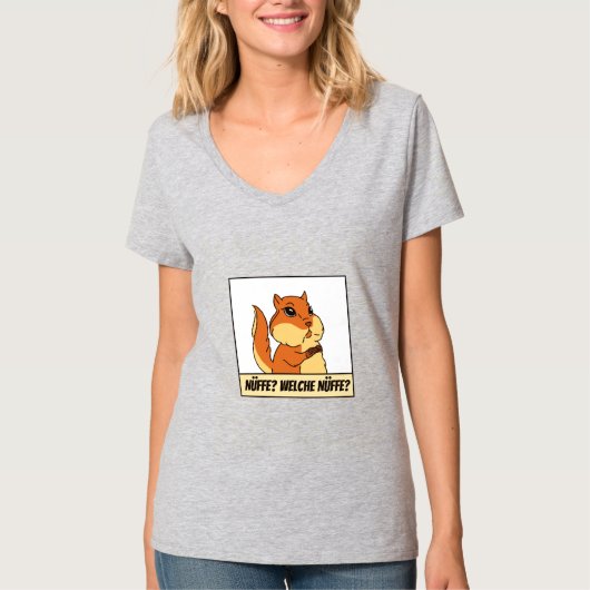 Funny Squirrel Deutsch T-Shirt (Vorderseite)