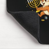 Funny Squirrel Dreidel Menorah Hanukkah Kids Women Mousepad (Ecke)