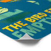 Funny Squirrel Excuse Me, Bird Feeder's Empty Agai Poster (Ecke)