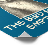 Funny Squirrel Excuse Me The Bird Feeder Is Empty  Poster (Ecke)