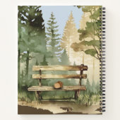 Funny Squirrel Forest Scene Handy Notizblock (Rückseite)