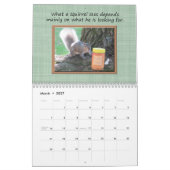Funny Squirrel Gerade Schlicht Nutz Calendar Kalender (Mär 2027)