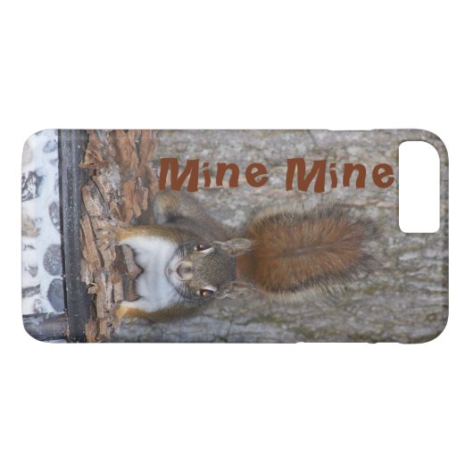 Funny Squirrel iPhone Case (Rückseite (Horizontal))