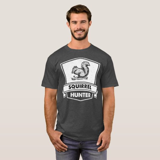 Funny Squirrel Jagd HunterCool Sarcastic T-Shirt (Vorne ganz)
