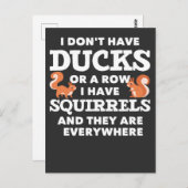 Funny Squirrel Joke Unglaublich witzig Rodent Spaß Postkarte (Vorne/Hinten)