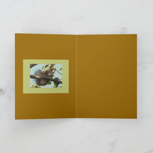 Funny Squirrel Karte (Innenseite)