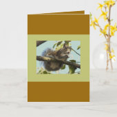 Funny Squirrel Karte (Gelbe Blume)