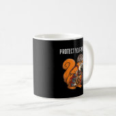 Funny Squirrel Lover Baseball Catcher Geschenk Boy Kaffeetasse (VorderseiteRechts)