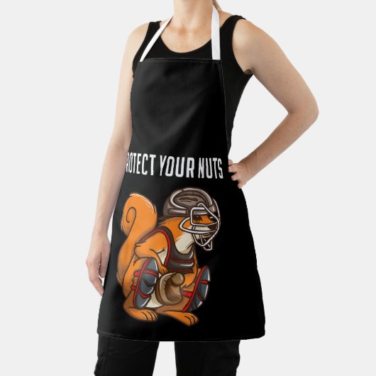 Funny Squirrel Lover Baseball Catcher Geschenk Boy Schürze (InSitu)