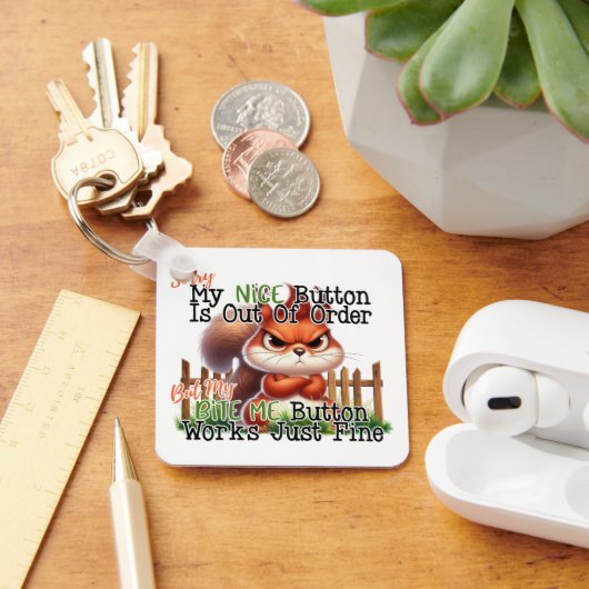 Funny Squirrel Schlüsselanhänger (Schreibtisch)