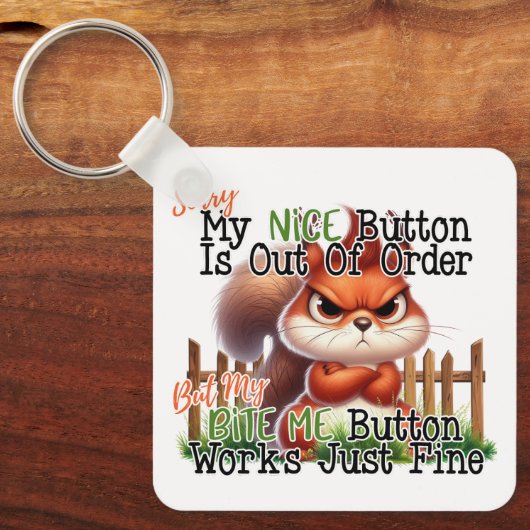 Funny Squirrel Schlüsselanhänger (Vorderseite)