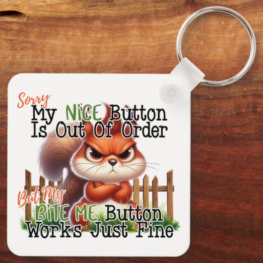 Funny Squirrel Schlüsselanhänger (Rückseite)