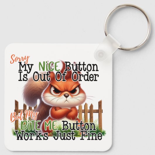 Funny Squirrel Schlüsselanhänger (Rückseite)