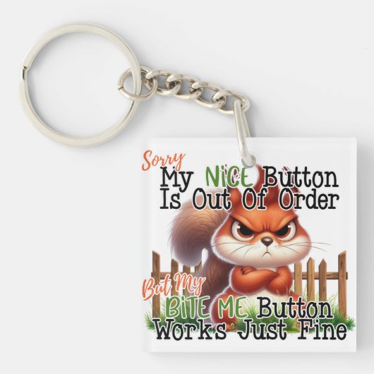 Funny Squirrel Schlüsselanhänger (Vorderseite)