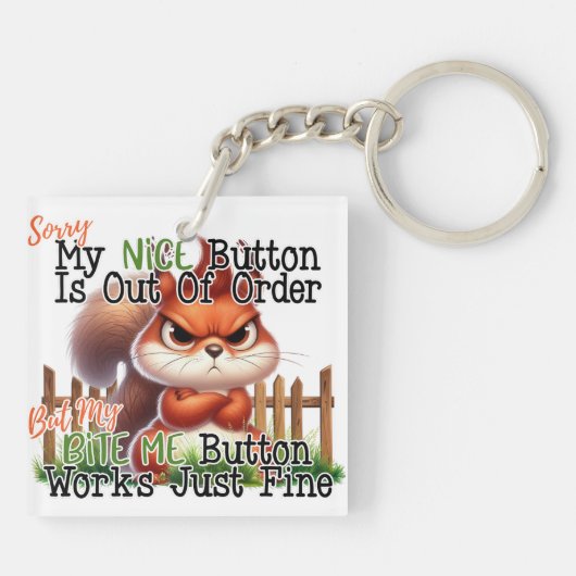 Funny Squirrel Schlüsselanhänger (Rückseite)