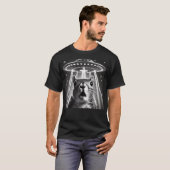 Funny Squirrel Selfie mit Ufos Meme Alien Graphic T-Shirt (Vorne ganz)