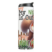 Funny Squirrel Tumbler Thermosbecher (Nach links gedreht)