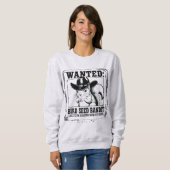 Funny Squirrel Wanted Poster | Bird Seed Bandit Co Sweatshirt (Vorne ganz)