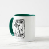 Funny Squirrel Wanted Poster | Bird Seed Bandit Co Tasse (Vorderseite Links)