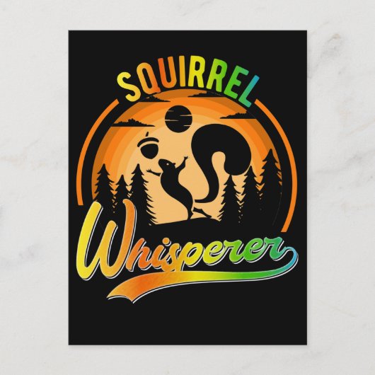Funny Squirrel Whisperer Nut Lover Postkarte (Vorderseite)