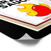 Funny Sriracha Sauce Diy Halloween Kostümgruppe C Poster (Ecke)