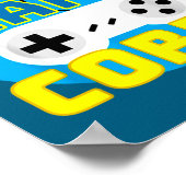 Funny Srt Game Lover Quote Retro Game Corps Basic  Poster (Ecke)