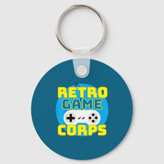 Funny Srt Game Lover Quote Retro Game Corps Basic Schlüsselanhänger (Vorderseite)