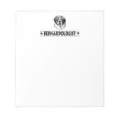 Funny St. Bernard Dog Notizblock (Vorderseite)