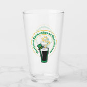 Funny St Paddys Certified Shenanigans Coordinator Glas (Vorderseite)