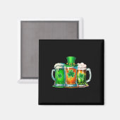 Funny St Patrick Day Irish Ireland Flaggen Grüner Magnet (Vorderseite/Rückseite)