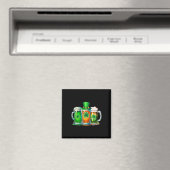 Funny St Patrick Day Irish Ireland Flaggen Grüner Magnet (In Situ (Geschirrspüler))