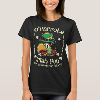 Funny St Patrick Parrot Bird T-Shirt