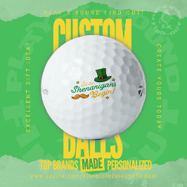 Funny St. Patrick’s Day Design for Golf Buddies Golfball