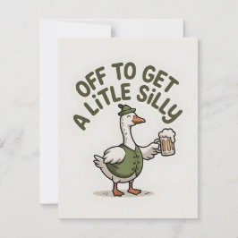 Funny St Patrick’s Day Goose Card Feiertagskarte
