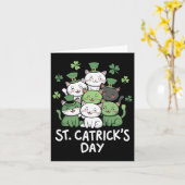 Funny St Patricks Catricks Day Cats St Patricks Da Karte (Gelbe Blume)