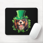 Funny St Patricks Cavalier King Charles Spaniel Mousepad (Mit Mouse)