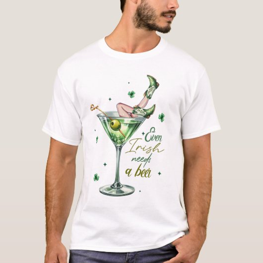 Funny St. Patrick's Day - Auch irisch braucht ein T-Shirt (Vorderseite)
