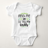 Funny St. Patrick's Day Baby Strampler (Vorderseite)