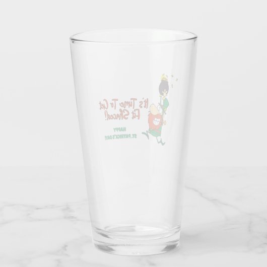 Funny St. Patrick's Day Beer Glass Glas (Rückseite)