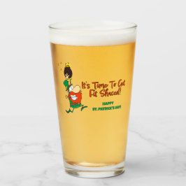 Funny St. Patrick's Day Beer Glass Glas