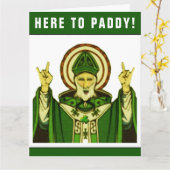 Funny St. Patrick's Day Birthday Card Karte (Gelbe Blume)