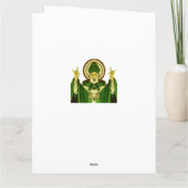 Funny St. Patrick's Day Birthday Card Karte (Rückseite)