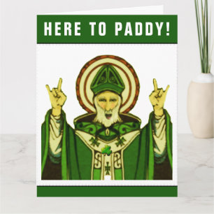 Funny St. Patrick's Day Birthday Card Karte